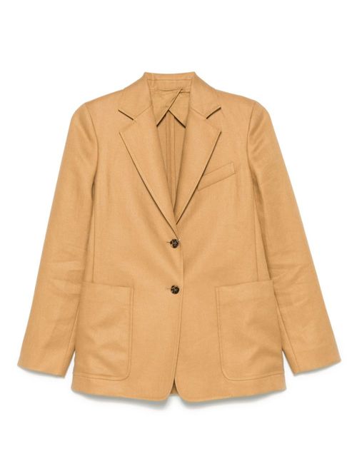 Light Brown Tailored Shoulder Blazer