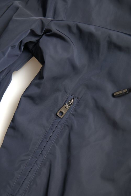 Hooded Full-Zip Logo Hoodie — Blue
