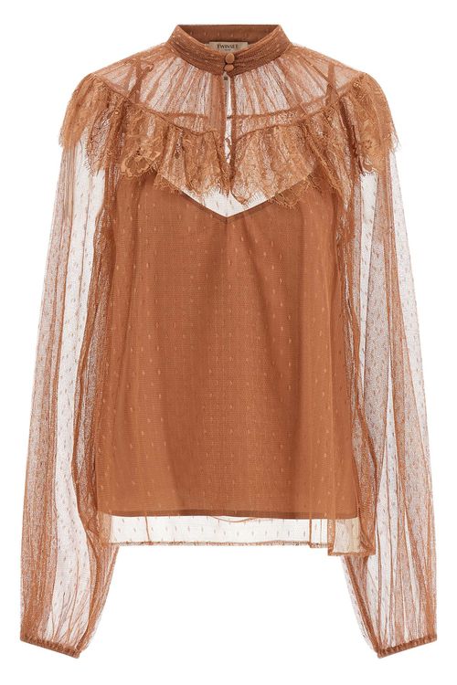 Tulle Plumetis Blouse