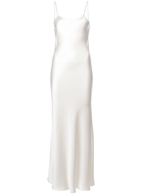 Liquid slip dress - White
