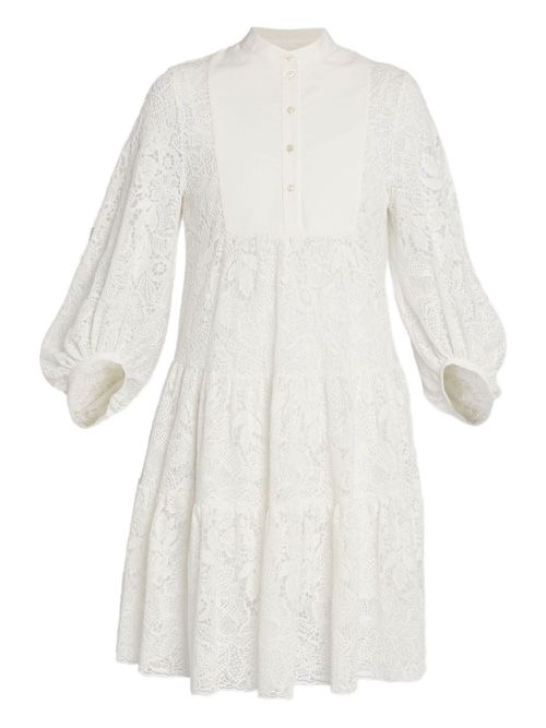 ERDEM half-sleeve mini dress - White