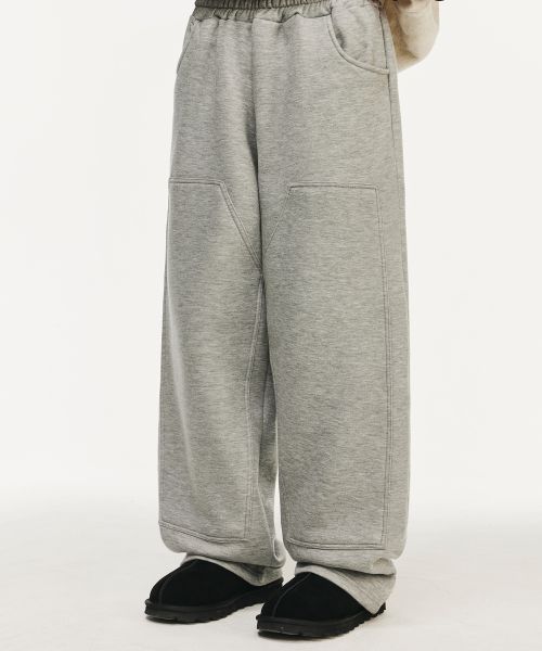 Double knee fleece training pants