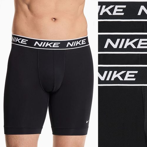 Men's Nike All Day 3-Pack Microfiber Stretch Long Leg Boxer Briefs, : , Black
