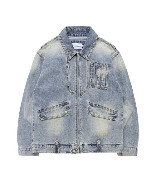 FADED DENIM JACKET BLUE