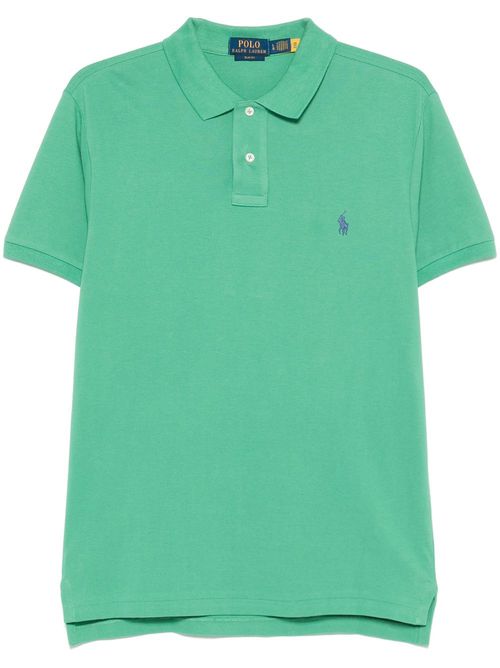 Piqué-weave polo shirt - Green