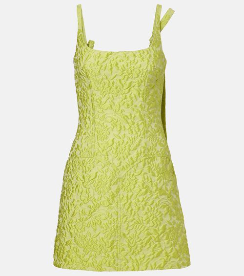 Eliezer floral cloqué minidress