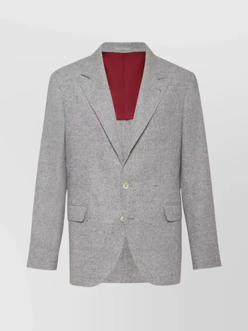 Brunello Cucinelli - deconstructed jacket with prince of wales pattern
