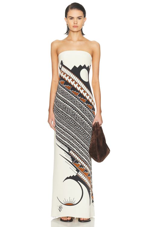 HEIRLOME Alex Jurado Dress in Ivory Black Sienna & Multi - Cream,Black. 6 also in