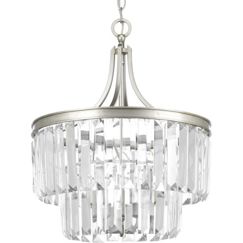 Silver Ridge Three Light Semi-Flush Convertible from the Glimmer Collection
