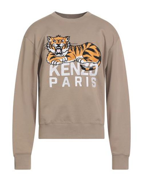 Man Sweatshirt Taupe Size S Cotton, Elastane, Lyocell