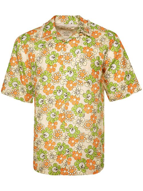 Floral-print shirt - Green