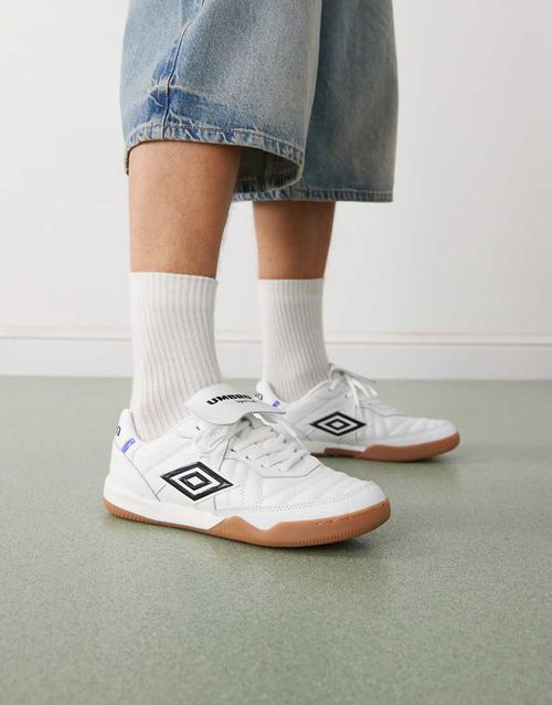 Speciali leather trainers in white