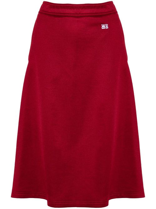 Shine midi skirt - Red