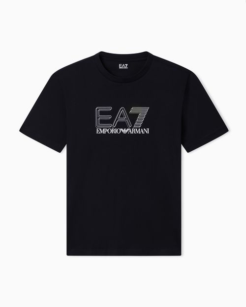 Visibility cotton-jersey crew-neck T-shirt