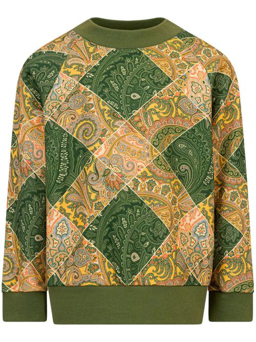 Paisley-print sweatshirt - Green