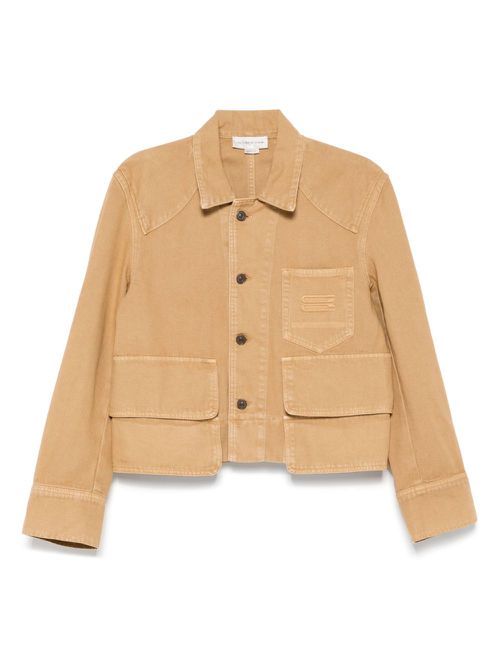 Victoria Beckham utility denim jacket - Brown