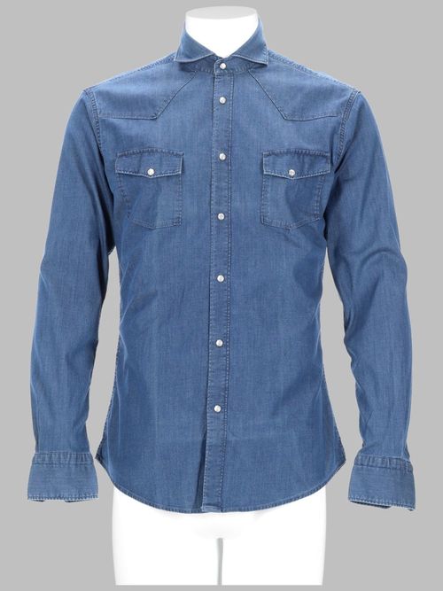 Brian Dales Camicia In Denim Di Cotone