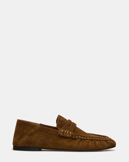 Steve Madden Women's Roger Loafers - Taupe Suede