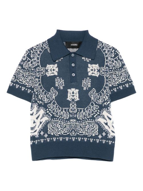 Cotton polo shirt - Blue