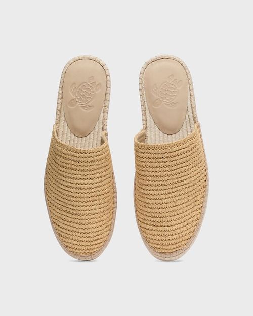 Men Raffia-effect Slides Solid - Shoes - Celino2 - Beige