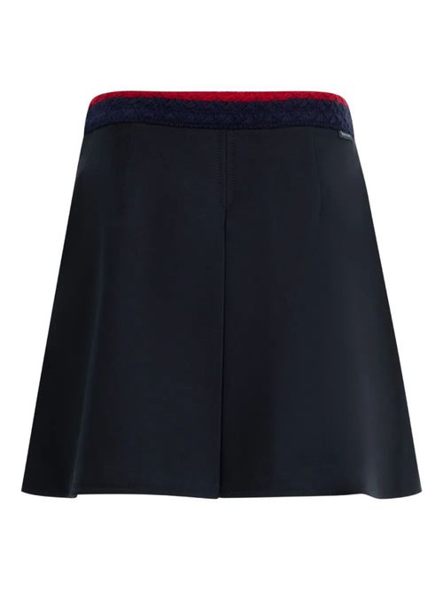 Navy Blue Cotton Skirt