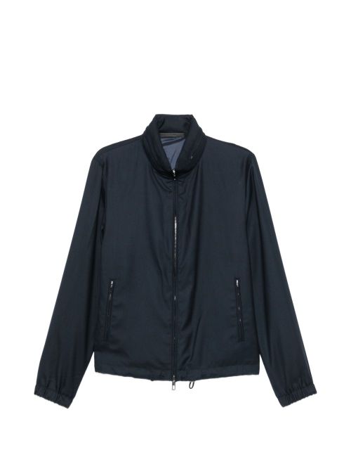 Cashmere Silk Blend Blouson Jacket