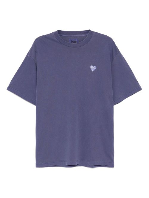 Logo-patch T-shirt - Purple