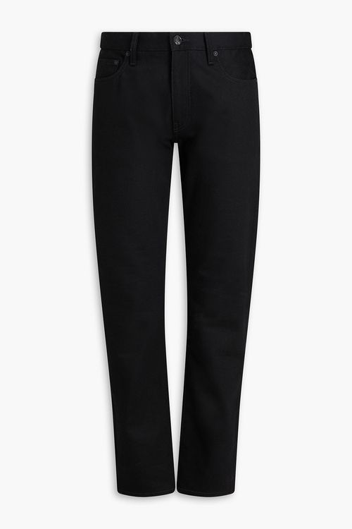 Slim-fit printed denim jeans - Black - 33