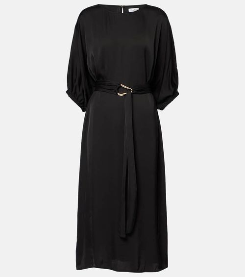 Laurel satin midi dress