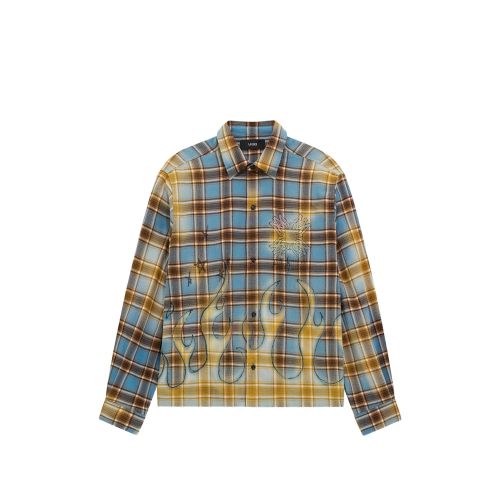 MA Quad Bleached Flannel Shirt