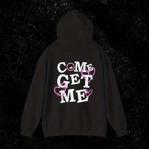 Cotton-Polyester Blend Polyester 60%, Cotton 40% Quiet Racing Club - Pink Hearts Valentines Come Get Me Unisex Hoodie, Regular-Fit, Christmas Hoodie