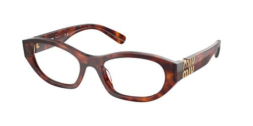 Miu Miu MU03WV 21C1O1 Women's Eyeglasses Tortoiseshell Size 51 - Blue Light Block Available
