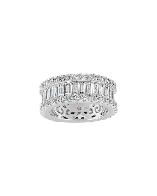 Silver Cz Eternity Ring