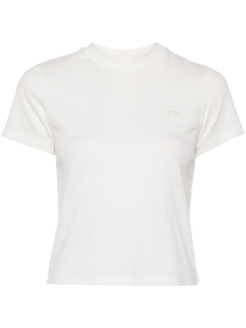 Cotton blend T-shirt - White