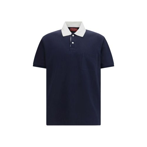 Cotton Piqué Polo Shirt — Navy