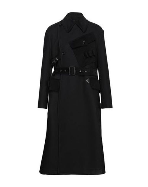 Man Coat Black Size 38 Virgin Wool, Cotton, Lambskin