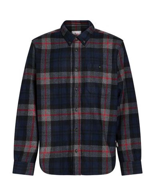 Man Shirt Grey Size L Wool, Polyester, Polyamide