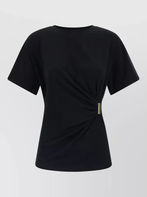 Pinko - mary t shirt gold tone detail ruched
