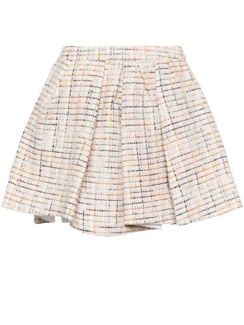 Tweed mini skirt - Neutrals
