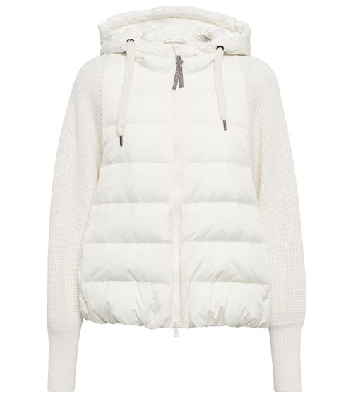 Wool and cashmere-blend knit jacket