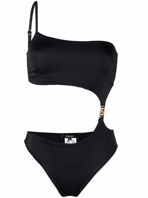 Greca cut-out swimsuit - Black