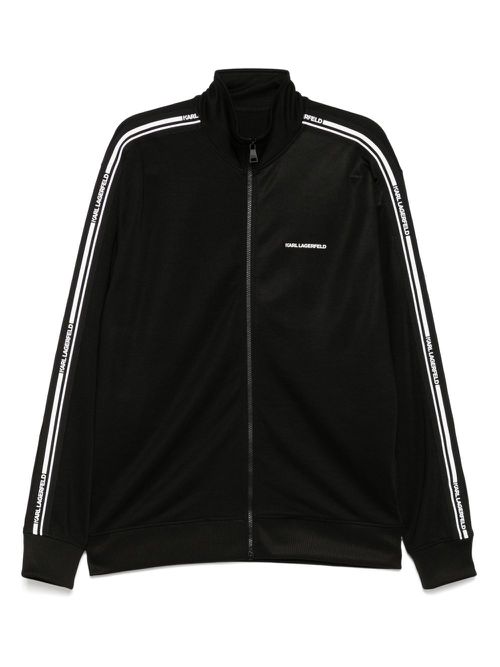 Karl Lagerfeld essential zip-up jacket - Black