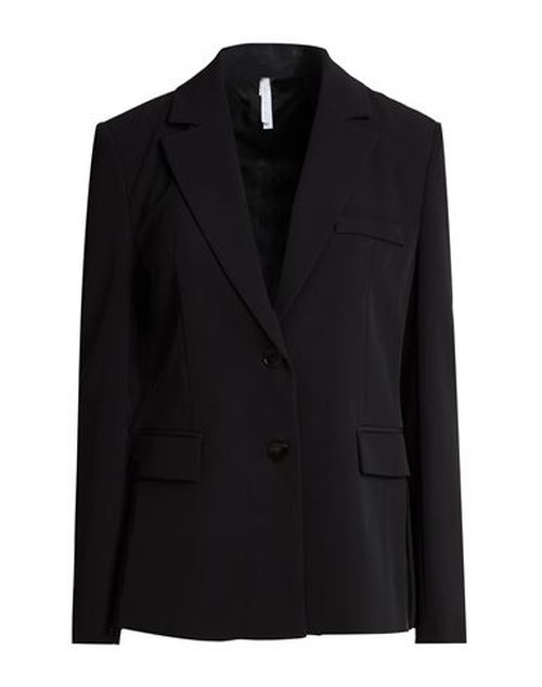 Woman Blazer Black Size M Polyester, Elastane
