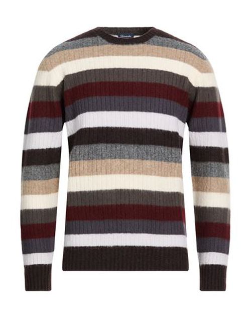 Man Sweater Dark brown Size 38 Lambswool