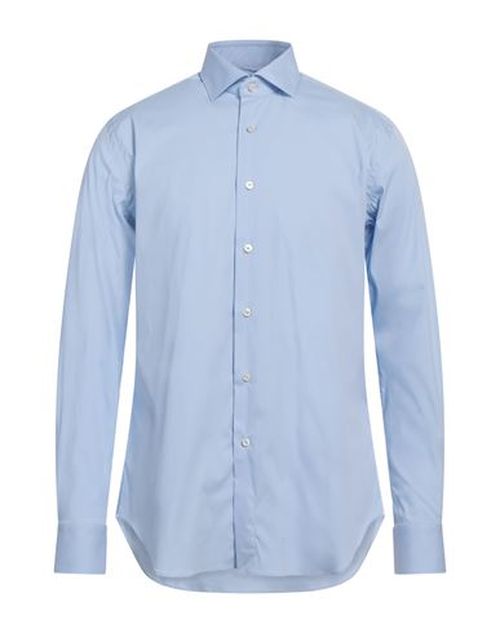 Man Shirt Sky blue Size 15 ½ Cotton, Polyamide, Elastane