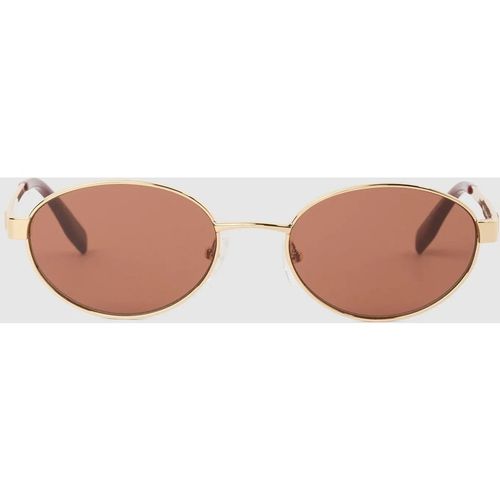 Karl Lagerfeld - Lunettes De Soleil Ovales Monogram, Femme, Rose/or, : One