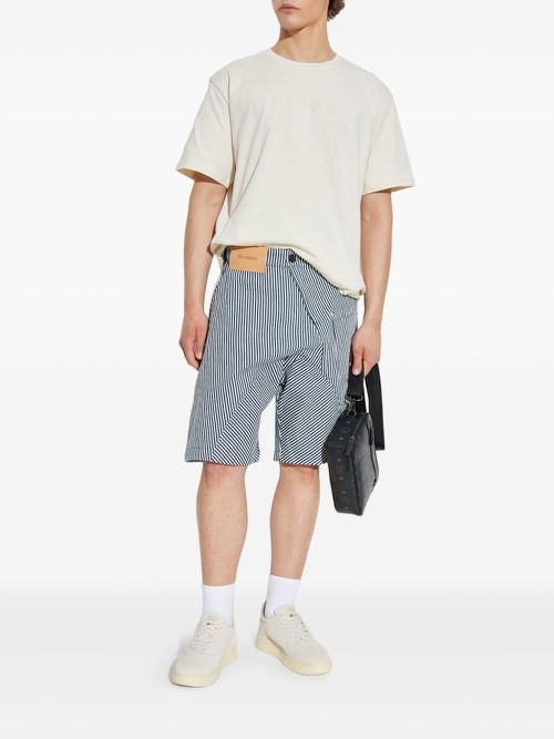 Striped shorts - Blue