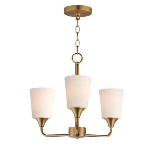 Natural Aged Brass Chandelier from the Hudson Collection