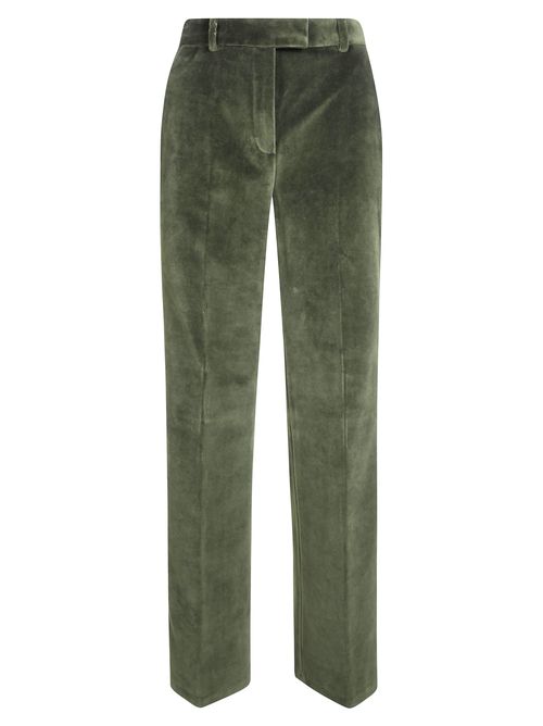 Women's Straight-Leg Velvet Pants