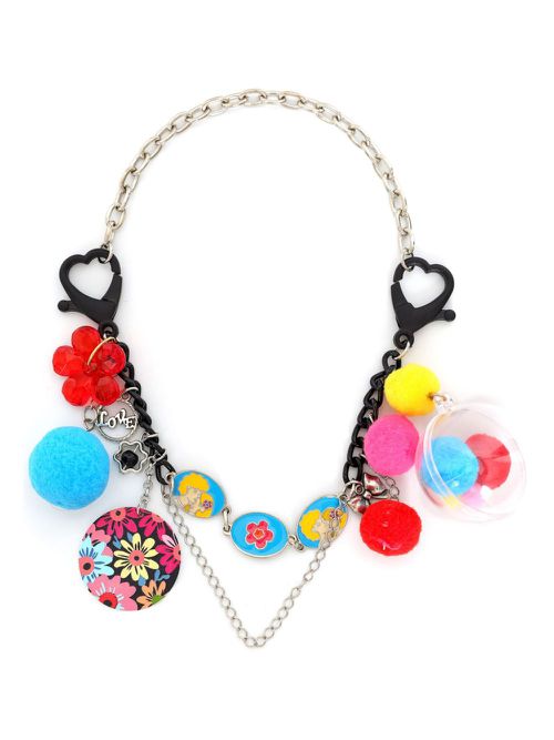 Charm-detail layered necklace - Silver